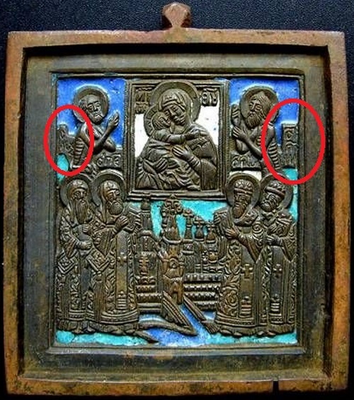 Поклонение иконе Богоматери Владимирской